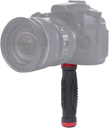 BGNing مقبض الكاميرا قبضة دعم جبل مع 1/4 بوصة ذكر المسمار الكاميرا المطاط قبضة اليد مقبض عالمي مثبت الكاميرا لكاميرا الفيديو الرقمية SLR فيديو LED الضوء (2 قطعة) in Kuwait