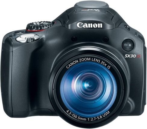 كاميرا Canon SX30IS الرقمية بدقة 14.1 ميجابكسل مع تكبير بصري للصورة بزاوية عريضة 35x وشاشة LCD عريضة مقاس 2.7 بوصة (الطراز القديم) (متجددة) in Saudi Arabia