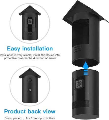 حافظة واقية جديدة من السيليكون المقاوم للماء من HOLACA لكاميرا Stick Up Cam Battery HD للكاميرا الأمنية (الجيل الثالث) - غطاء واقٍ مضاد للخدش للحماية الكاملة (أسود) in Saudi Arabia