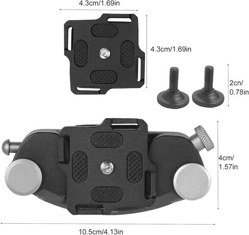 Heavy Duty Camera Backpack Waist Shoulder Strap Belt Quick Release Buckle Holder Clip Mount for DSLR Video Gopros Heros Insta360 One Camera Accessories in Saudi Arabia