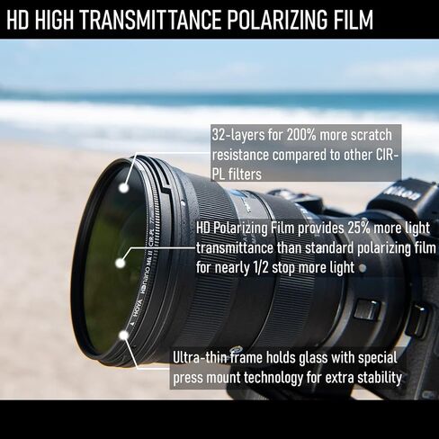 HOYA Circular Polarizing Filter HD Nano MkII ø55mm in Saudi Arabia