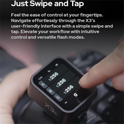 مشغل فلاش لاسلكي Godox X3-N TTL متوافق مع نيكون، جهاز إرسال فلاش شاشة لمس OLED عالي الوضوح، جهاز إرسال فلاش Speedlight قابل للتعديل لنيكون Z6 D850 D750 D610 D7100 D5300 D3100 in Saudi Arabia