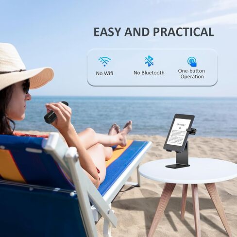 RF Remote Control Page Turner for Kindle Reading Ipad iPhone Android Tablets Surface Comics, Wireless Camera Video Recording Remote Controller, with Reading Light in Saudi Arabia