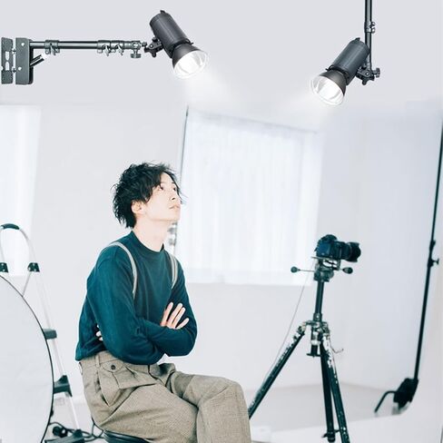 Ring Light Wall Mount Triangle Boom Arm 3.6ft/110cm Adjustable Camera Mount for Photography Softbox Reflector Video Light Monolight Support 180° Rotation in Saudi Arabia