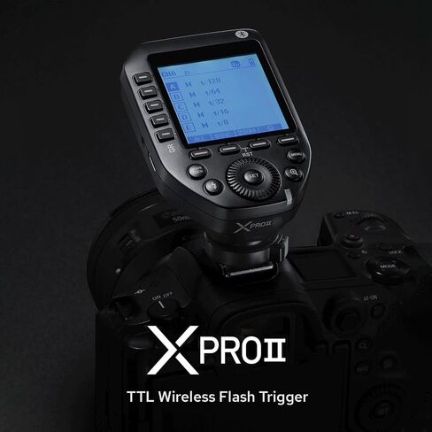 Godox XPROII-N 2.4G جهاز إرسال فلاش لاسلكي TTL Autoflash 1/8000s HSS شاشة LCD كبيرة 32 قناة 16 مجموعة بديلة لكاميرات نيكون in Saudi Arabia