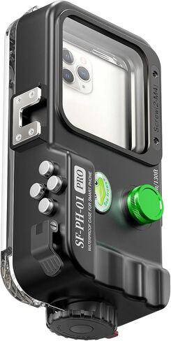 حافظة هاتف HolaFoto Seafrogs SF-PH-01 PRO + مجموعة فلتر أحمر مقاومة للماء للهاتف الخلوي والأيفون، مقاس نافذة العدسة 68 مم × 68 مم، مساحة داخلية 175 مم (طول) × 85 مم (عرض) × 8 مم (عمق) in Kuwait