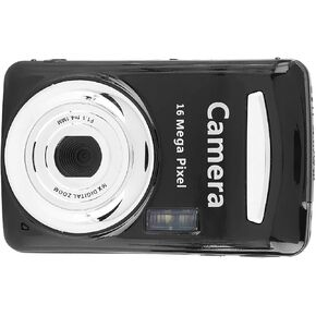 Mini Digital Camera, 720P HD Compact Portable Camcorder with 2.4 inches LCD Screen 16MP 30FPS Support 32GB Memory Card for Children, Teenagers and Beginners (Gold)