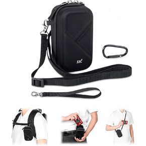 JJC Hard Camera Case Bag for Sony ZV-1 II ZV1 II ZV-1F RX100VII RX100VI RX100V Canon G7X Mark III II G5X Mark II Ricoh GR III GR IIIx Olympus Tough TG-7 TG-6 TG-5 TG-4 & More Digital Camera