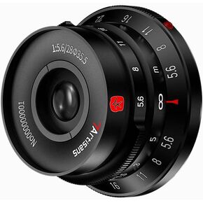 7artisans M28mm F5.6 Full Frame Manual Focus Prime Camera Lens with Lens Hood for Leica M Mount Mirrorless Camera M2 M3 M4 M5 M6 M7 M8 M9 M9P M10