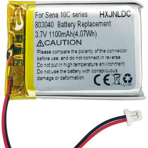803040 3.7v 1100mAh Lithium ion battery Replacement for sena 10C and sena 10C pro Motorcycle Bluetooth Camera Bluetooth Headset