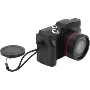 16MP Digital Camera with 1080P Full TFT LCD Screen, 16X Digital Zoom, Recording, 180 Degree Flip Screen, Lightweight, 1/4in Screw Mount for Clear Photos and Videos