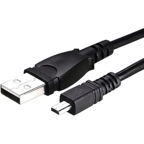 6Ft USB - UC-E6, UC, E6, UCE6, YM080315 - Cable Cord Lead Wire for Coolpix 2100, 2200, 3100, 3200, 4200, 5200, 8400 & 8800 - AC100-240V - 50/60Hz