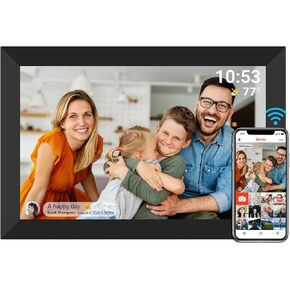 Digital Picture Frame SSA Digital Photo Frame with 32GB Internal Storage 10.1 inch WiFi Frame 1280x800 IPS LCD Touch Screen Smart Cloud Frame Auto-Rotation Share Photos or Videos Instantly via APP