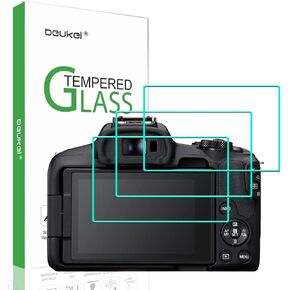 beukei (3 Pack) Designed for Canon EOS R50 / Canon EOS R8 / Canon EOS R50 Screen Protector Tempered Glass, 9H Hardness