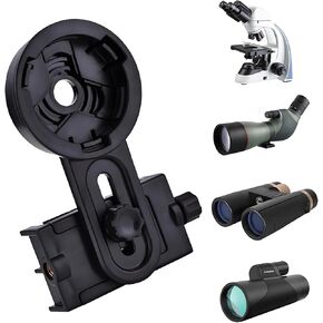 Binoculars Phone Adapter - Universal Smartphone Mount Compatible with Binoculars, Monocular, Spotting Scope, Microscope and Almost of Smartphone