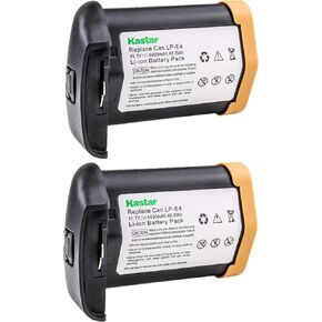 Kastar [Full Coded] LP-E4 Battery (2-Pack) 11.1V 4400mAh 48.4Wh for Canon LP-E4 LPE4 Li-ion Battery Work with Canon EOS-1D C, EOS-1D Mark III, EOS-1Ds Mark III, EOS-1D Mark IV Cameras