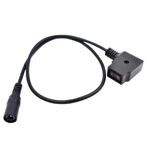D-Tap Female to DC 5.5MM x 2.1MM Female Power Plug Extension Adapter Cable for V Mount Gold Mount Battery, 20 inch, Suitable for 2.1 5.5mm or 2.5 5.5mm