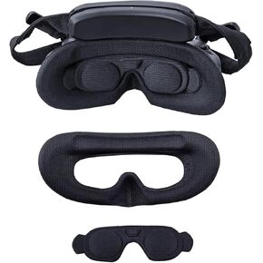 Goggles 3 Lens Protective Cover + Face Pad, Sponge Foam Padding Dustproof Eye Pad for DJI AVATA 2 Goggles 3 Accessories
