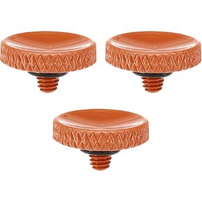 PATIKIL Camera Shutter Button, 3 Pack Soft Shutter Release Button Pure Copper Camera Button Knurled Suitable for Nikon for Fujifilm for Leica DSLR/SLR Camera, Black