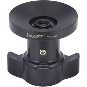 Haoge TBA-AD Tie Down Locking Handle Short Threaded Knob for Manfrotto Tripod Video Fluid Head Bowl Adapter MVH500A MVH502A 504HD 526 509HD 519