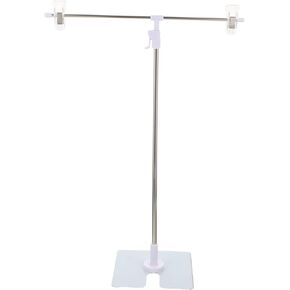 Photos Small Background Stand Metal Bracket White Stand Photo Booth Backdrop Stand Kit T Backdrop Stand White Photography Backdrops Mini Shooting Backdrop Stand Backdrop Shelf Small Stand