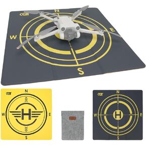 CQT Drone Landing Pad Universal Waterproof Weighted Portable Fast-Foldable Helipad Launch for DJI Mavic 3 Pro/Mini 2 SE/Air 2 2S/Mini 3 4 Pro/Mavic 2/Holy Stone/FPV/Avata/RC Quadcopters Accessories