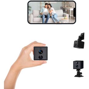Mini Spy Camera Hidden Camera 2K Wireless Mini Cameras Nanny Cameras Home Security Surveillance Cameras with Phone App Night Vision AI Human Detection for Home