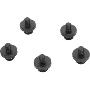 1/4"-20 Male to M10 Male Screw Adapter for Microphone Stand Mount to Camera Tripod(5 Pieces)