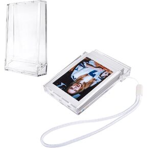 2 Pack - 2x3 Mini Photo Holder, Photo Case Compatible with Fujifilm Instax Mini 12 11 9 8 7s SE 40 90 99 EVO Instant Films, for Instax Film Case - Clear