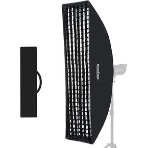 Godox Softbox 12"x47" Honeycomb Grid Strip - Professional Lighting Solution for Studio Flash - Portable, Versatile, and Ideal for Portrait and Product Photography - Bowens Mount Speedring Included