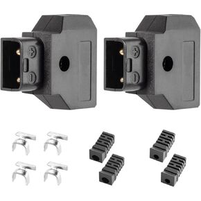 (2pcs) D-tap Plug Male DIY for DSLR Rig Power Cable V-Mount Anton Battery (Black)