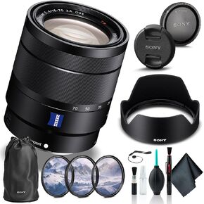 Sony Vario-Tessar T E 16-70mm f/4 ZA OSS Lens SEL1670Z, Filter Kit, Cap Keeper, Cleaning Kit, and More
