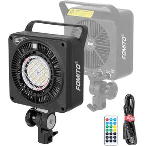 FOMITO Live Streaming Lighting 140W LED SQ1 3000K-5600K CCT DIM Brightness 0%-100% Remote Control
