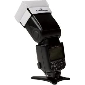 LumiQuest UltraBounce LQ-116, Light Distribution Device with UltraStrap, Universal Classic Design for External Camera Flashes, Black
