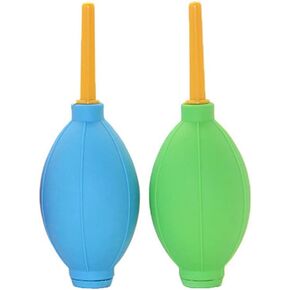 2 Pieces Air Blower Bulb Blower Air Blower Blaster Pump Dust Cleaner Camera Cleaning Bulb Dust Blower Remover Cleaner Air Pump Bulb(Blue, Green)