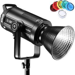 Godox SL-150WII SL150WII 5600K 150W High Power LED Studio Light, CRI96+ TLCI97+, Ultra Silent Fan with Bowens Mount for Studio,Shooting,Location,Interview Lighting