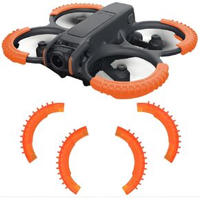Avata 2 Propeller Guard Protector - Props Bumpers Ring Anti-Collision Silicone Protect Cover for DJI Avata 2 Drone Accessories Black