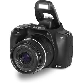 Minolta 64 Mega Pixels Auto Focus Digital Camera with 10x Optical Zoom, 4K Ultra HD Video and Macro Shooting