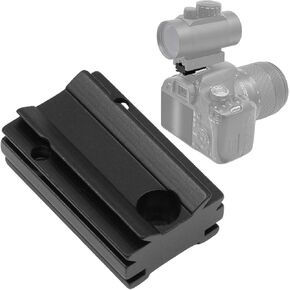 Black Plate for The Flash Shoe of DSLR Cameras - Mount The 1X40RD Reflex Red Green Dot Sight to DSLR Cameras