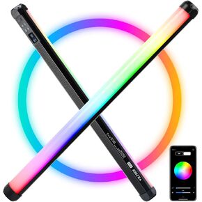 VILTROX K60 RGB Light Wand,Handheld LED Video Light Stick with APP Control 22.8" Full Color Stick Light 2500K-8500K CRI 95+ Large Tube Light