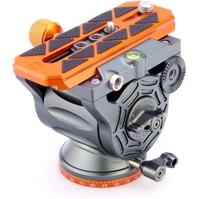3 Legged Thing AirHed Cine Tripod Head - Adjustable, Lightweight Video Head with Panning Arm for Arca Swiss DSLR and Mirrorless & Standard Video Compatibility (AHCINE-S)