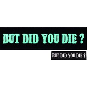 Graphic Dust Bad Decision Make Good Stories Embroidered Iron On Patch Funny Patch