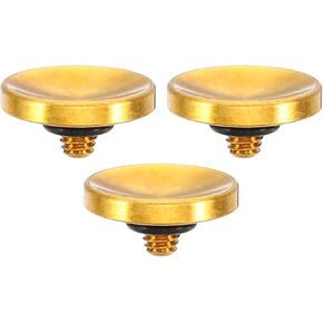 PATIKIL Camera Shutter Button, 3 Pack Soft Shutter Release Button Pure Copper Camera Button Concave Suitable for DSLR/SLR Camera, White