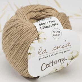 1 Ball%100 Cotton Total 8.8 Oz. La Mia Cottony 1.76 Oz (50g) / 130 Yrds (120m) Super Soft, Dk Light Baby Yarn, Pink - P7