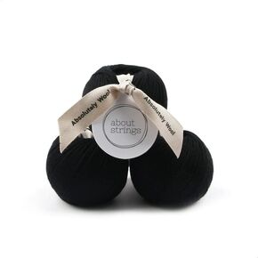 About Strings 100% Extra Fine Merino Wool No. 3 Light DK Yarn 1.76oz(50g) 109 Yards per Ball, 3-Pack (Copper)