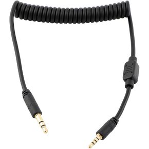 3.5mm to P1 Camera Shutter Release Cable Remote Control Cord Speedlight Flash Trigger Connect Spring Coiled Wire Cord for Panasonic Lumix GX8 GX7 FZ2500 FZ2000 FZ1000 II FZ300 FZ100 in Kuwait