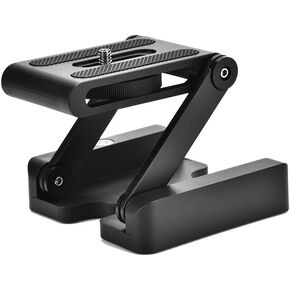 Portable Z-Type Tripod Head, Flexible Tilt Head Folding Tripod Quick Release Plate Mounting with 1/4" Mounting Screw for Various DSLR Cameras Tripod Slider Rail Stabilizer