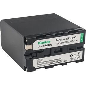 Kastar NP-F990 Battery, 7.2V 11600mAh Replacement for NP-F975 NP-F970 NP-F960 NP-F950 NP-F930 NP-F770 NP-F750 NP-F730 NP-F570 NP-F550 NP-F530 NP-F330 Battery, On-Camera Field Monitor, LED Video Light