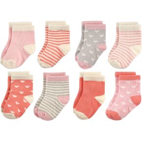 Hudson Baby Baby 8-pack Cotton Rich Newborn and Terry Socks in Kuwait