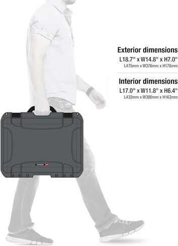NANUK 925 for DJI Avata 2 Fly More Combo - Waterproof Hard Case with Foam Insert, Graphite in Saudi Arabia